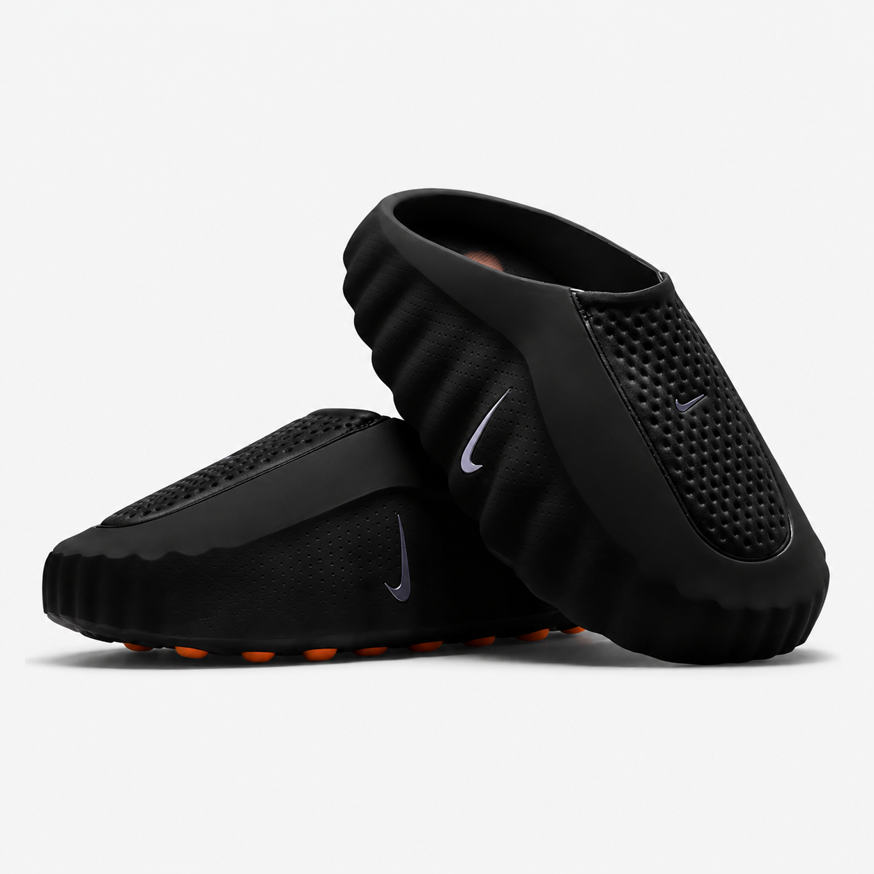 Nike Mind 001 Slide (Black / Chrome / Bright Orange)