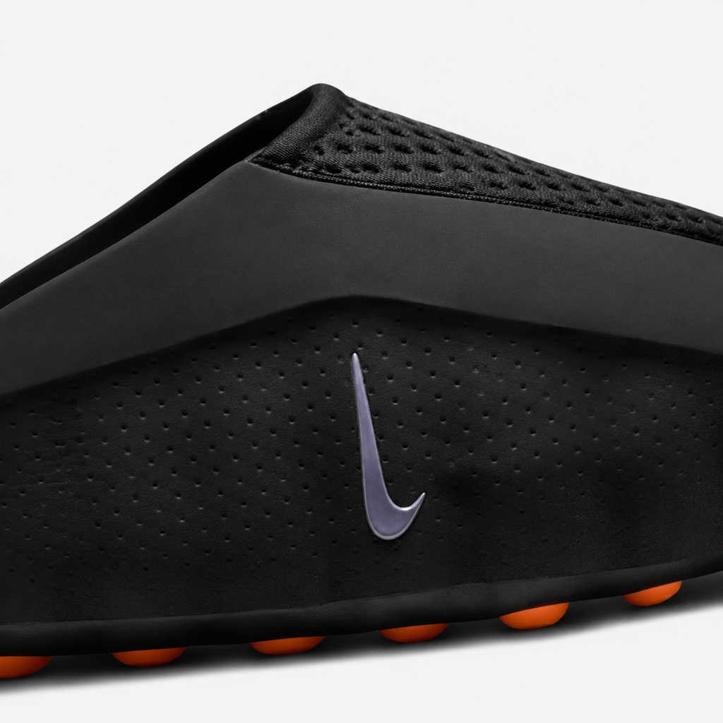 Nike Mind 001 Slide (Black / Chrome / Bright Orange)
