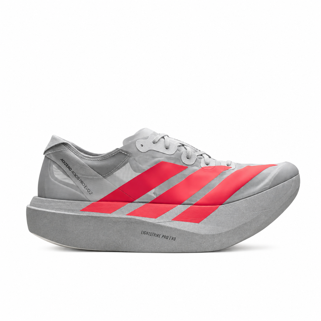 Adidas Adizero Adios Pro Evo 1 (Silver Metallic / Solar Red)