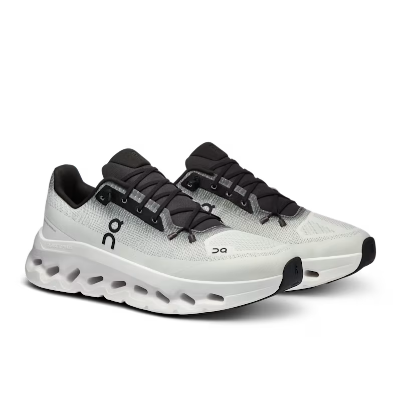 On Cloudmonster (White / Black Gradient)